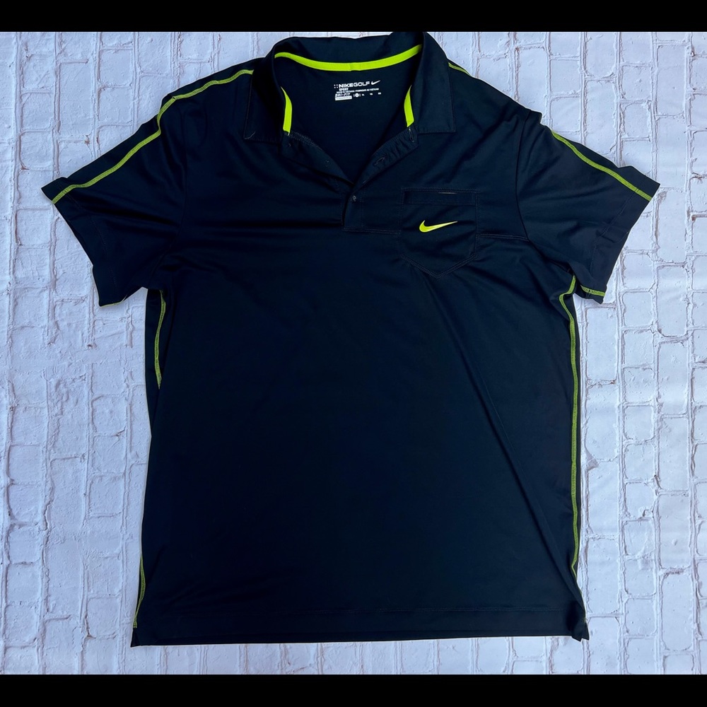 Nike Golf Dri-Fit Sport Golf Polo- Black, XL